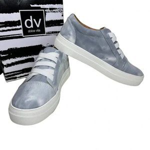 Dolce Vita DV Grey Multi Platform Womens Slip On Sneakers Shoes Sz 7.5 N…